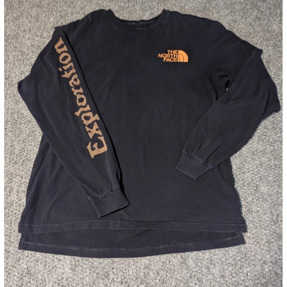 The North Face 'Never Stop Exploring' Long Sleeve Graphic Black Size Medium